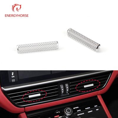 For Porsche Cayenee 17-21 Chromeplate Air Conditioning Vent Toggle Piece Outlet Card Pad Clip Wind Direction Adjustment