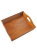Vintage Wooden Tray Food Fruit Plate Vintage Color Dining Room Kitchen Handle Decoration Solid Wood Tray