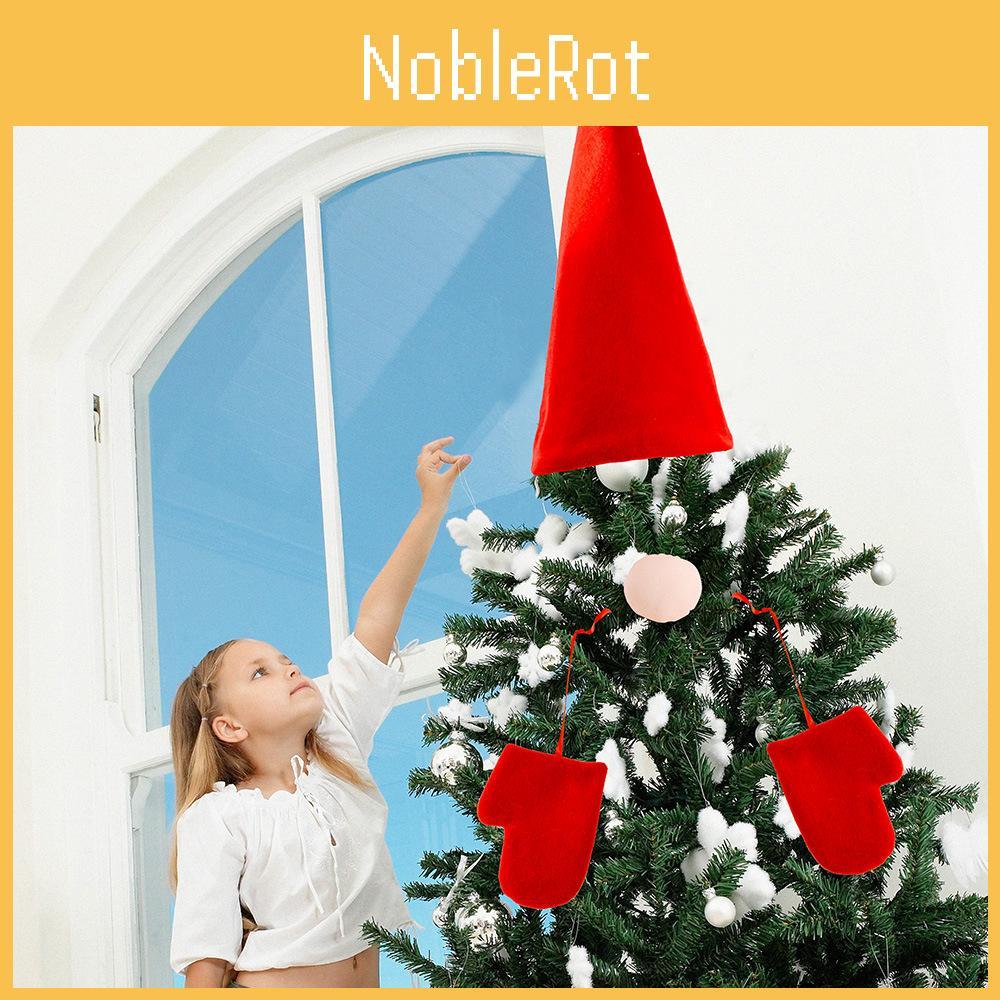 Christmas Tree Top With Hat Nose Gloves Creative Decorations For Celebrations