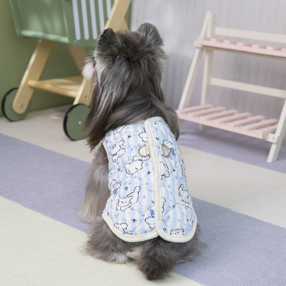 Sleeveless Cat Clothes Thick Padded Dog Winter Vest New Pet Dog Clothes  Indoor