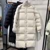 Mid-length Down Cotton-padded Jacket for Women Winter New Style Over-the-knee Student Loose Large Size Thickened Cotton-padded Jacket Coat Bread Suit