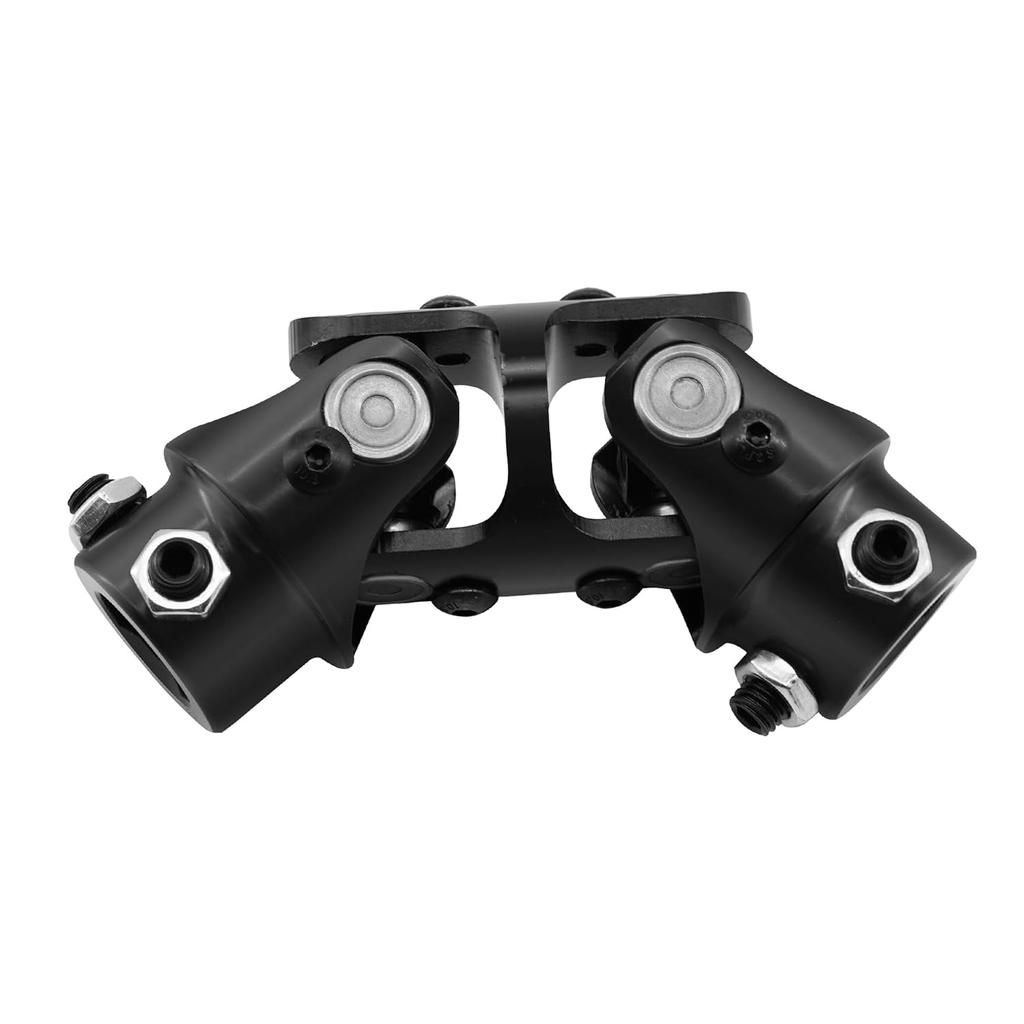 3/4" DD X 3/4" DD Double U-Joint Black Steering Shaft Universal Joint 127Mm Length 35° Degree