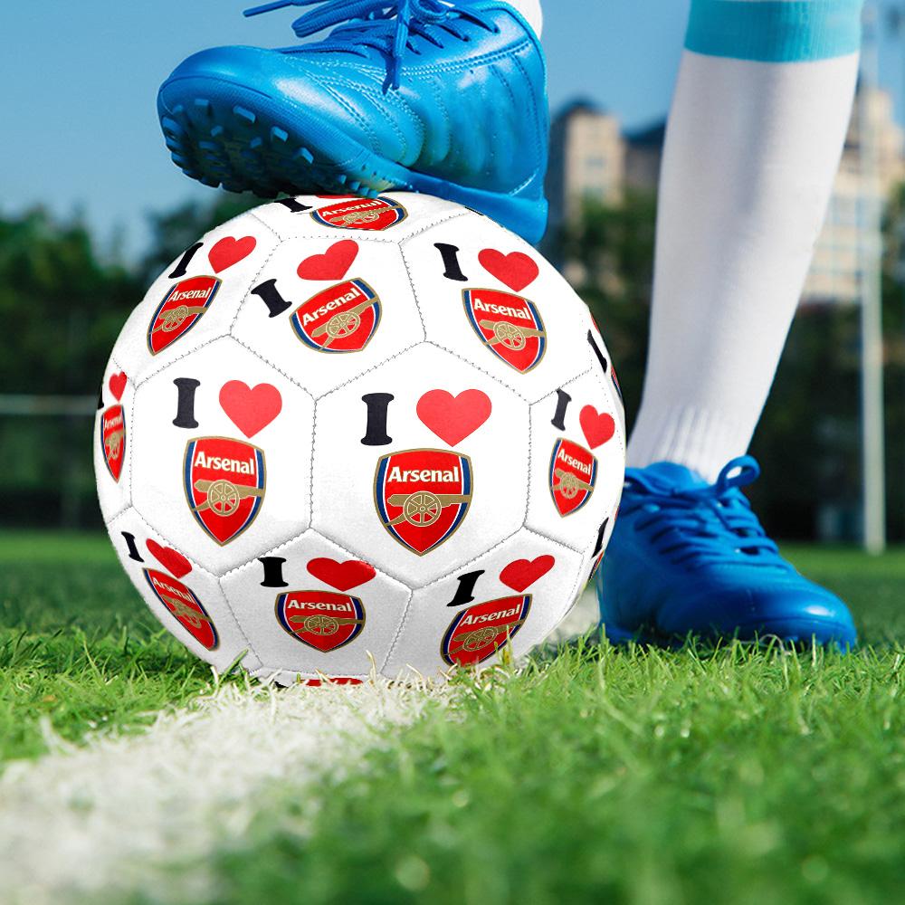 Stemma dell'Arsenal Football Club Taglia 5 Pallone da Calcio Cucito a Macchina Allenamento all'Aperto e Partite Accessorio Calcio Regalo Perfetto per Amici Famiglia