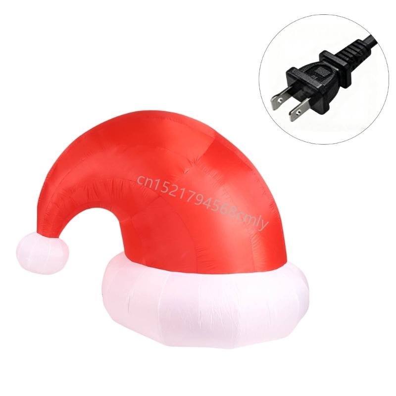 Huge Celebratory Santa Hat Deck Stable Slanted Bottom For Seasonal Displays 6XDE