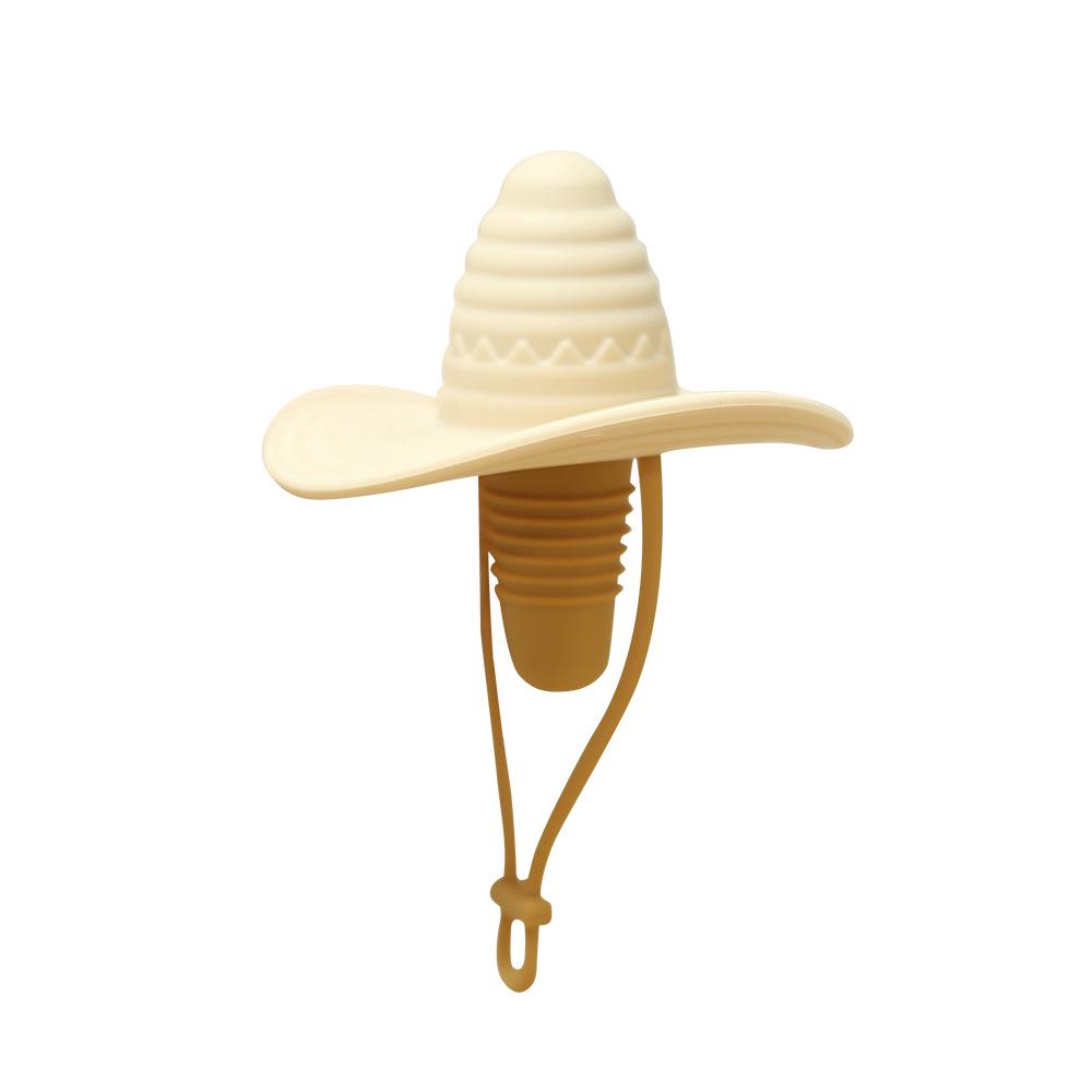 Silicone Mexican Hat Wine Stopper: Leak-Proof, Food-Grade Wine Preservation.