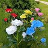 Plug-in Rose LED Solar Light Simulation Flower Decoration Outdoor Solar Garden Light Fairy Swaying Solar Flower Lamp Courtyard