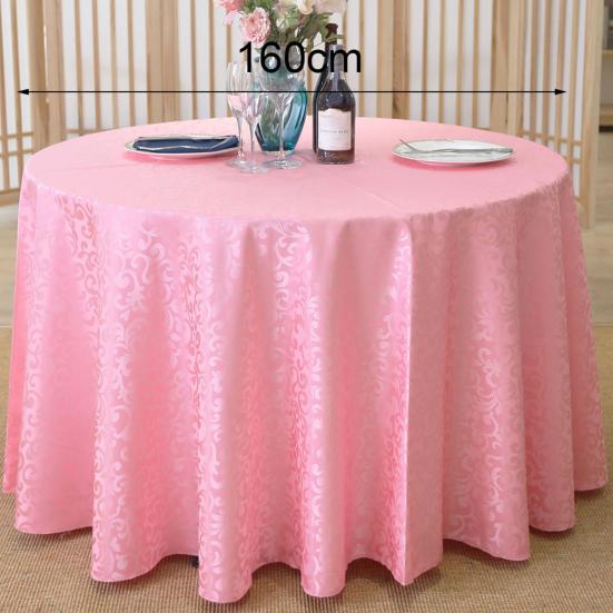 Round Tablecloth Machine Washable Neat Edges Solid Color Multiuse Round Tablecloth Protector for Home