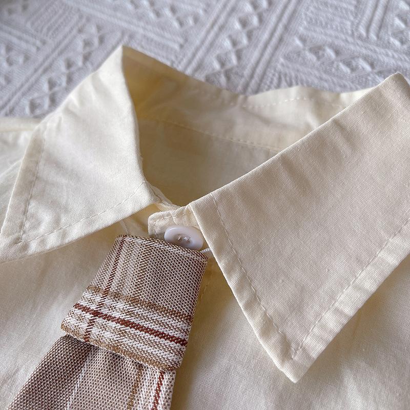 Boys' Summer Outfit Set Short Sleeved Baby Shirt College Two-piece Set Summer