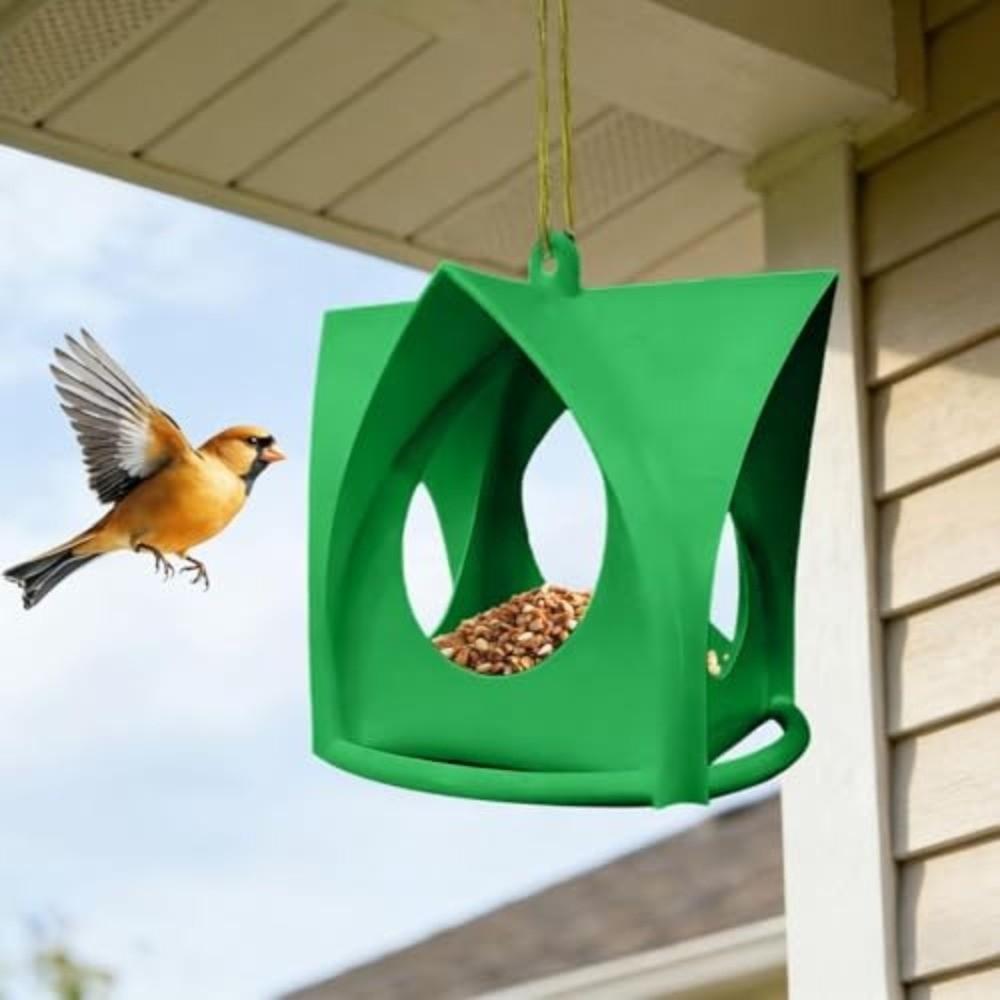 Cottage Style Hanging Bird Feeder Weatherproof Food Dispenser Bird Feeder Station  Garden