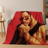 Strong The Rock Dwayne Johnson Art Flannel Blanket,Cozy Soft Throw Blanket for Home Bedroom Bed Sofa Picnic Office Cover Gift