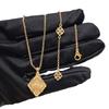 Damen Schmuckset Italienische gebürstete Handwerkskunst Weiße Muschel Kleeblatt Armband Roter Achat Halskette Ring Ohrringe Vintage Königlich