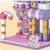 City Building Blocks Candy Shop Gingerbread House Model Set Desktop Decor Kids DIY Toys Christmas Birthday Gift
