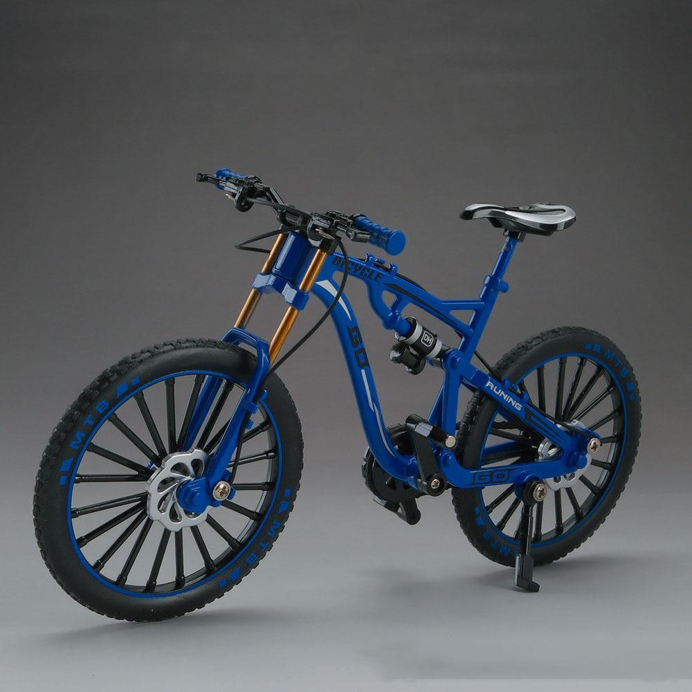 1:Model terénního skládacího jízdního kola v měřítku 8, hračka, slitina, odlévaný pod tlakem, kloubové řízení, gumové pneumatiky, modely závodních aut, dárky