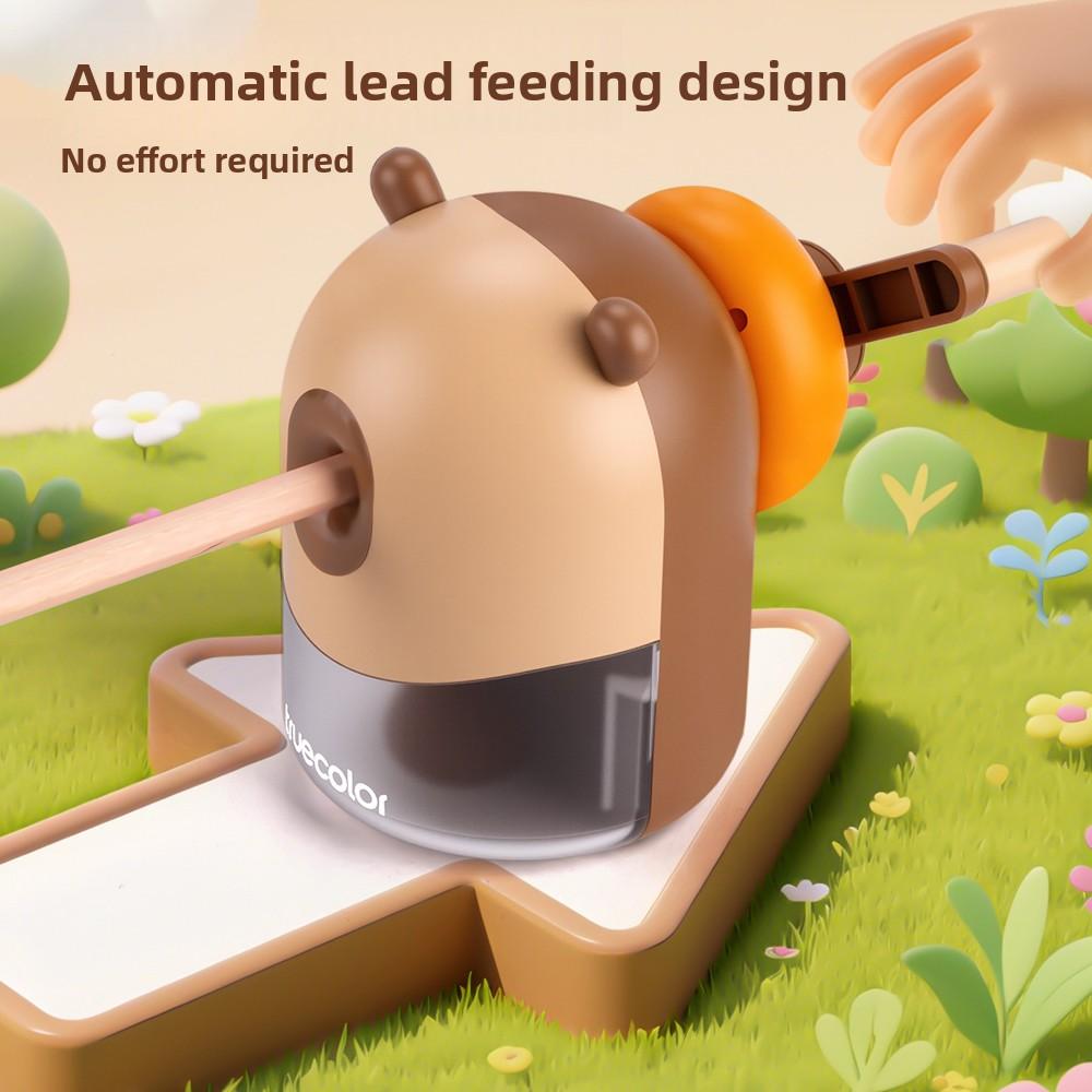 

Single Hole Capybara Pencil Sharpeners Hand-cranked Pencil Cutter Tool Cartoon Pencil Cutter Kids білий
