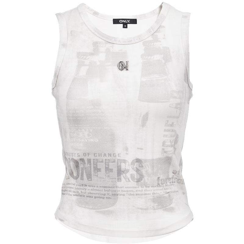 ONLY Women s Vintage Print Sleeveless T-Shirt M