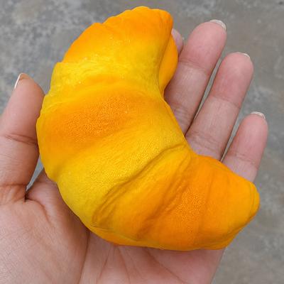 Jumbo Croissant Squishy Slow Rising Bread Squeeze Toy Soft PU Stress Relief Kawaii Food Simulation Sensory Toy Gift