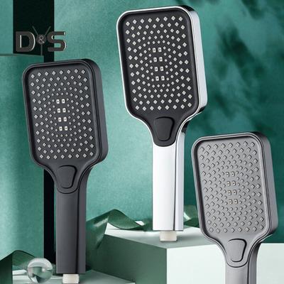 High Pressure Filtered Shower Head with Handheld 4 Water Discharge Modes Anti-Clog Silicone Outlet Leak-proof Shower Nozzle