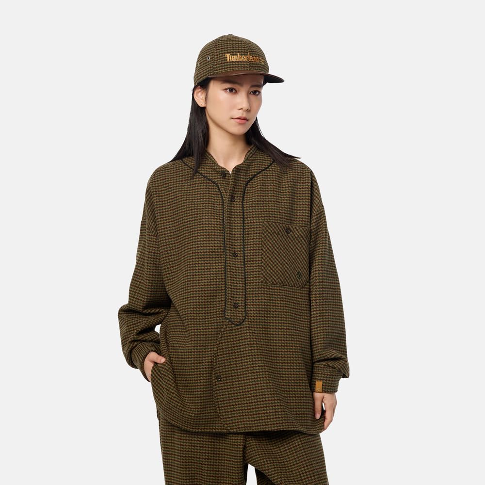 Timberland TOKYO DESIGN COLLECTIVE Baseball Shirt, Unisex, Adult, TB0A6FXYU311, Duffel Bag, XS