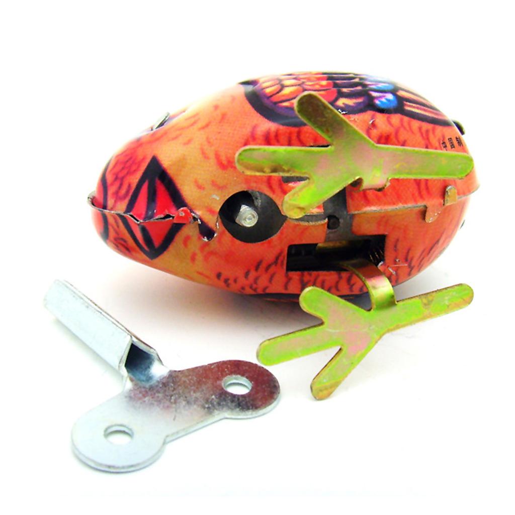 Vintage Rooster Pecking Wind Up Toy Prank Creative Vintage Clockwork Toy Collectible Gift Window Decoration