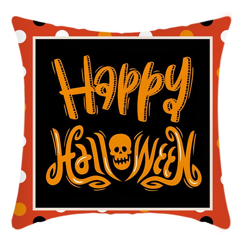 Heißes Halloween Geist Schwarze Katze Kissenbezug Party Heimdeko Bedruckter Kissenbezug Festliche Atmosphäre Sofakissenbezug
