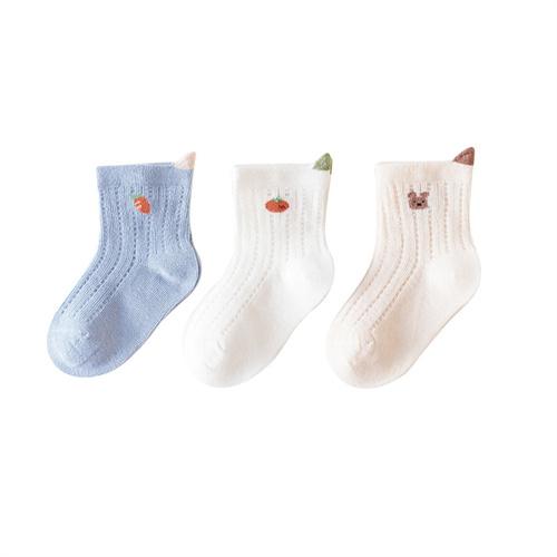 Lawadka 3pairs/lot Summer Newborn Baby Socks For Girls Boys Mesh Thin Infant Girls Boys Toddler Children Short Sock 0-5Years Old