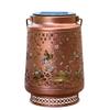 Solar Metal Hollow Hanging Light Balcony Garden Outdoor Decor Lamp