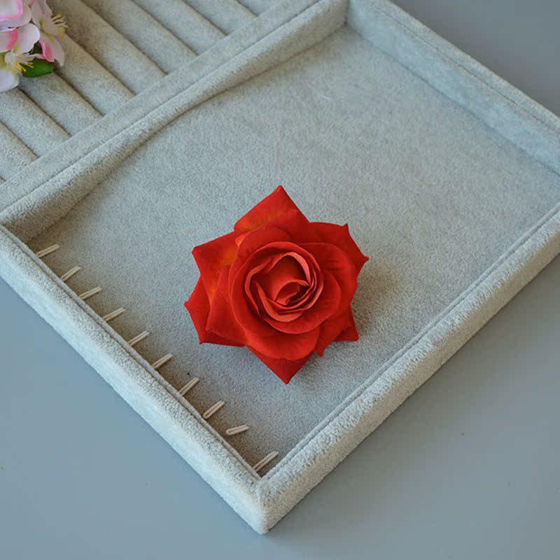 Barrette latérale rose rouge vintage pour spectacles de danse