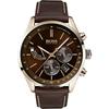 Grand Prix Brown Dial Brown Leather Men's Quartz Watch 1513605