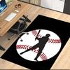Baseball Printed Carpet, for Office Chair Living Room Bedroom Kitchen Room Decor Gifts.