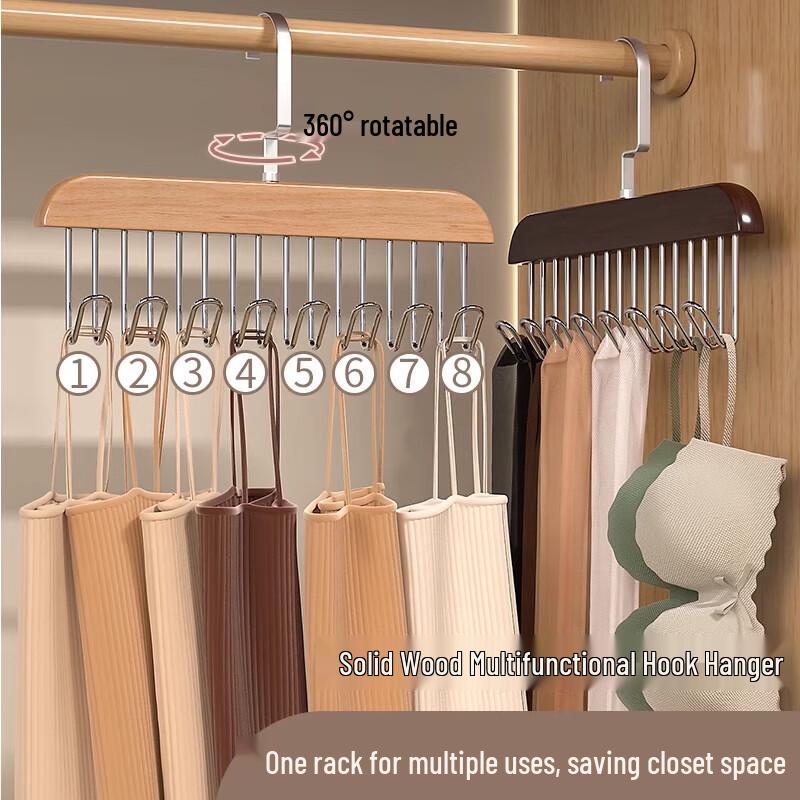 Multi-functional Wooden Storage Hanger