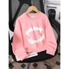 Kids Sweatshirt Crewneck Sweatshirt - Machine Washable,Spring And Autumn,Sportswear,Casual Wear, Soft ,Comfortable,Children's Clothing