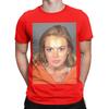 Mugshot Graphic 100 Cotton Tshirt Lindsay Lohan Tees Tops For Unisex