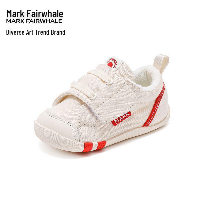 Mark Fairwhale Boys' Waterproof Leather Sports Shoes - 2025 Autumn Collection, Non-slip Running Shoes for Middle and Older Children.