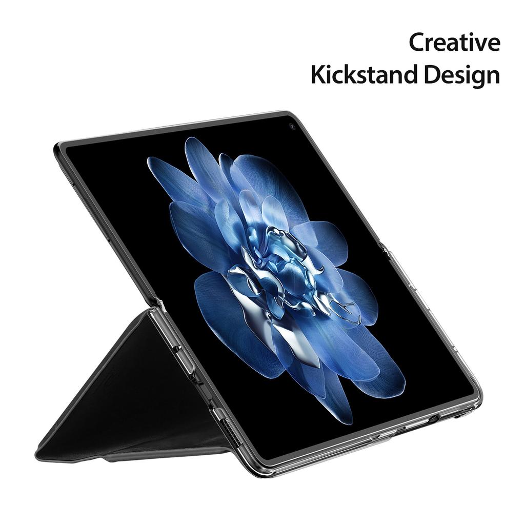 Pro Xiaomi Mix Fold 4 5G Magnetické pouzdro DUX DUCIS Bril Series Kůže+PC Kryt na telefon se stojánkem