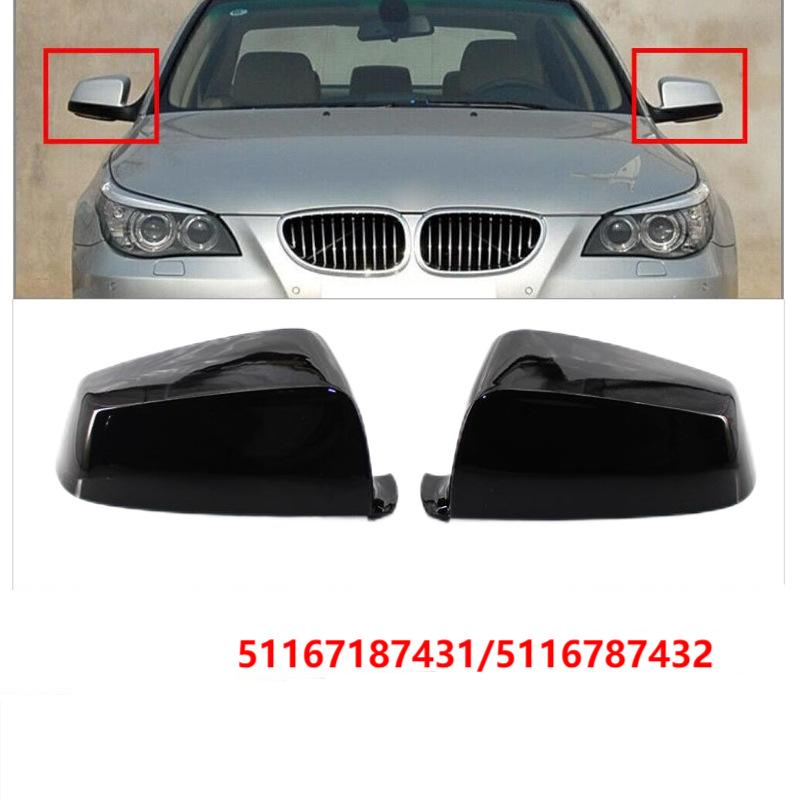 Calotta Specchietto Retrovisore per BMW Serie 5 E60 F10 F02 08-13 51167187431 51167187432 nero
