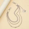 European and American Jewelry Trend Punk Style Personality Three-layer Spider Web Jeans Chain Hundred Decoration