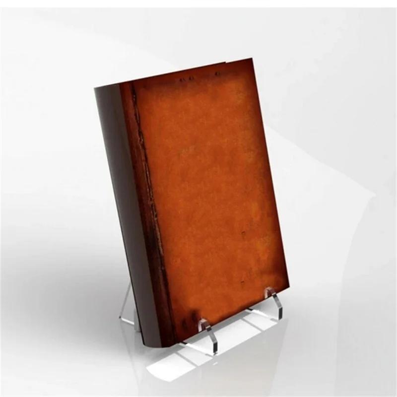 Reading Bookshelf Black Acrylic Book Holder Tablet PC Pad Drawing Support Desk Organizer Reading Recipe Cookbook Stand