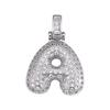 Cross Hip Hop Copper Zircon 26-Letter Pendant Necklace