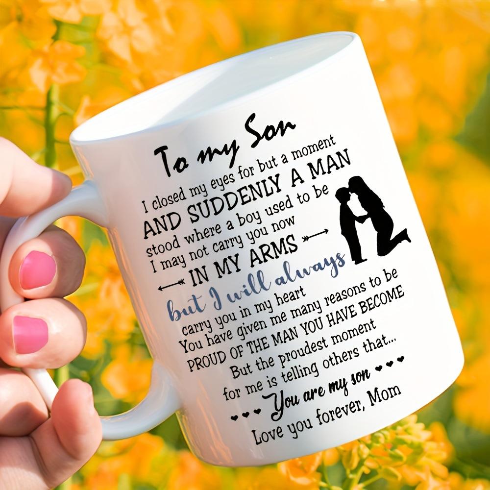 Creative Ceramic Coffee Cup As A Birthday Gift From Mother To Son, Milk Mug Breakfast Cups Household Drinkware