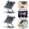 Adjustable 360°rotating Laptop Cooling Rack with Powerful Turbofan + Anti Slip Silicone,for Laptops Ranging from 12 To 17.3 Inch