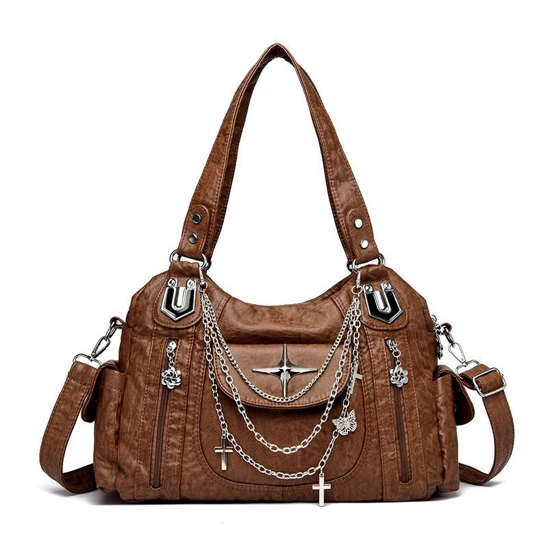 Dual-shoulder Backpack, Large-capacity Tote Bag, Niche Commuter Single-shoulder Crossbody Bag