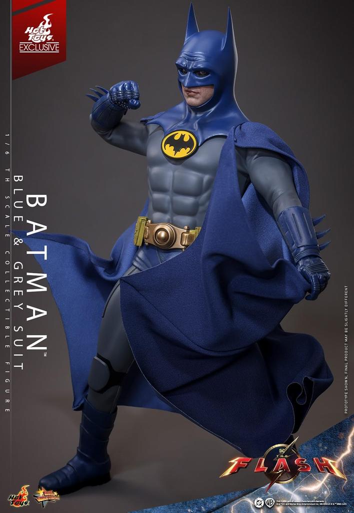 Movie Masterpiece The Flash 16 Scale Figure Batman (Blue & Gray Suit)