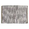 Dulton Chenille Handloom Mat 500 X 750mm Grey Comfortable To the Touch Bath Mat Foot Wipe Handwoven Yellow White RN-0496-75GY