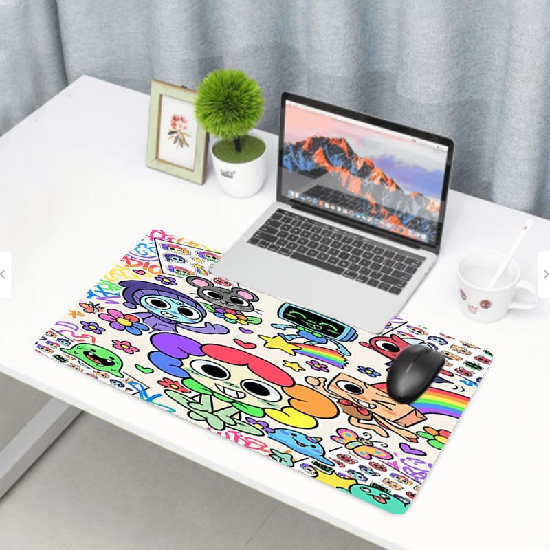 Dandy's World Print Mouse Pad, Anti‑Slip Desktop keyboard Mat, for PC Laptop Gaming Working Daily Use, Cool Festival Surprise Gift