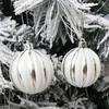 6pcs Creative Christmas Ball Set Plastic Hanging Ornament Christmas Tree Pendant  Wedding