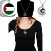 Vintage Geometric Alloy Pendant Necklace With Hollow Moon Design Ideal For Sweaters 15g
