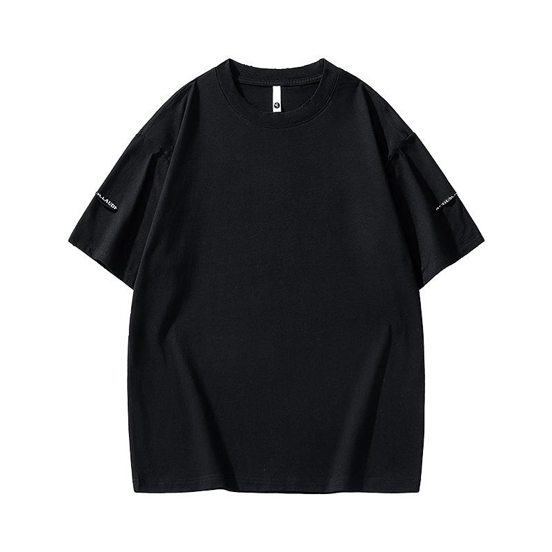 

Мужская хлопковая футболка в американском стиле с рваным принтом, с коротким рукавом, летний стиль для подростков и пар 3XL