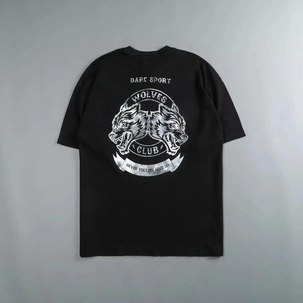 Darc Sport Vlci Gym Trička Nadměrná Cvičební Fitness Darcsport Pánské Oblečení Grafický DTG Potisk Darcs Sport Vlčí Trička