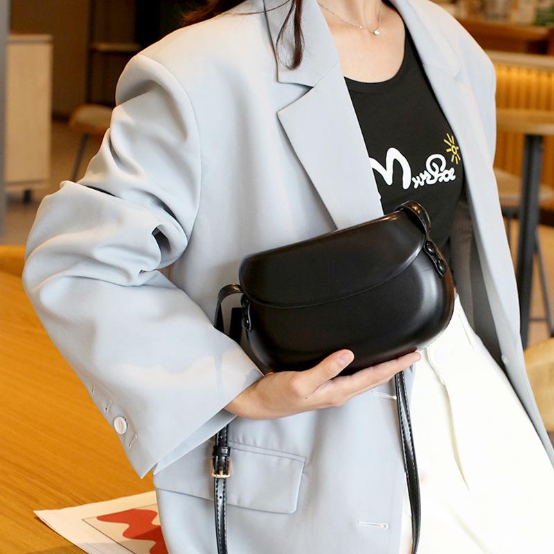 2024 Trendy Candy Color Women's Large Single Shoulder Crossbody Bag - Hard Shell Fashion Square Bag