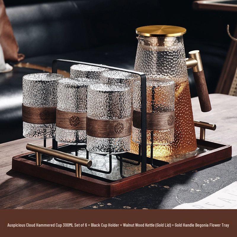 

TXRMDX Chinese Retro Glass Cup Set
